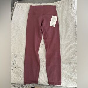 Lulu Lemon - Align Pant 25”, Size 6, Polar Shift Emboss Plumful